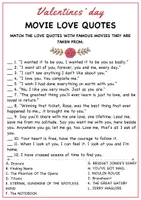 Vorschau - Arbeitsblätter - Valentine's day quiz game / Valentinstag Quizspiel Word scramble/Songs/Movie quotes/History questions - Seite 3