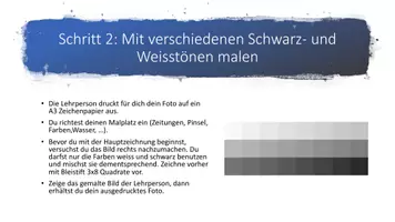 Vorschau - Unterrichtsreihen - Portrait Schwarz-Weiss malen Unterrichtssequenz - Seite 3