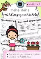 Vorschau - Unterrichtsreihen - Meine Frühlingsgeschichte | Bildergeschichten schreiben - Deckblatt
