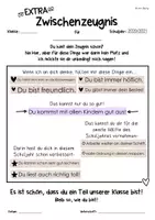 Vorschau - Anderer Materialtyp - Persönliches Zeugnis (Halbjahr, Zwischenzeugnis) - Seite 1
