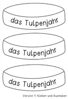 Vorschau - Stationenlernen - Frühblüher - Flip Book zur Tulpe - das Tulpenjahr, vierfach differenziert - Seite 1