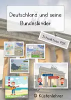 Vorschau - Interaktives Material - Deutschland und seine Bundesländer - interaktives PDF - Deckblatt