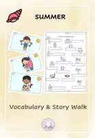 Vorschau - Arbeitsblätter - Vocabulary & Story Walk SUMMER - Deckblatt