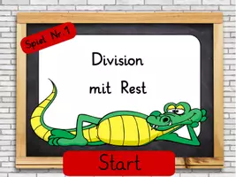 Vorschau - Spiele - Interaktives Spiel: Division mit Rest - Spiel 1 - Deckblatt