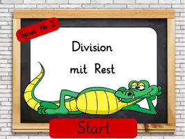 Vorschau - Interaktives Material - Interaktives Spiel: Division mit Rest - Spiel 2 - Deckblatt