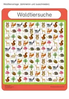 Vorschau - Stationenlernen - Bildanordnungen: Waldtiersuche - Seite 3