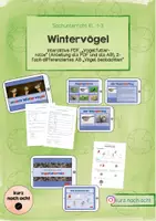 Vorschau - Arbeitsblätter - Wintervögel und Futterrolle (interaktive PDF) - Deckblatt