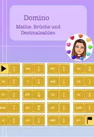 Vorschau - Spiele - Domino Brüche und Dezimalzahlen - Deckblatt
