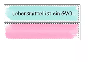 Vorschau - Arbeitsblätter - Gentechnik Kennzeichnungspflichten Begriffskarten - Seite 1