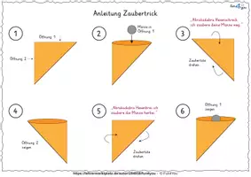Vorschau - Mal- und Bastelvorlagen - Zaubertüte - Bastelanleitung und Anleitung für Zaubertrick - Seite 2