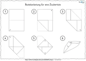 Vorschau - Mal- und Bastelvorlagen - Zaubertüte - Bastelanleitung und Anleitung für Zaubertrick - Seite 3