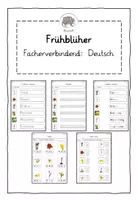 Vorschau - Arbeitsblätter - Frühblüher: Arbeitsblätter für den fächerverbindenden Unterricht Deutsch - Deckblatt