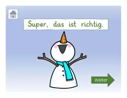 Vorschau - Interaktives Material - Interaktive Leseübung (Winterwörter) - Seite 3