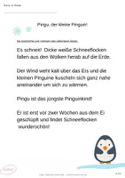 Vorschau - Arbeitsblätter - Pingu der kleinste Pinguin vom Südpol (Geschichten,Übungen) - Seite 2
