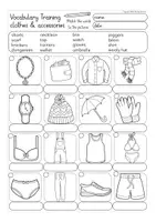 Vorschau - Arbeitsblätter - CLOTHES Arbeitsblätter Vocabulary training Englisch - Seite 3