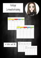 Vorschau - Arbeitsblätter - Vorlage Lernwörtertraining - Deckblatt