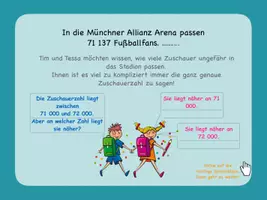 Vorschau - Interaktives Material - INTERAKTIVE DATEI "Große Zahlen runden" - Materialpaket (Keynote, PDF) - Seite 1