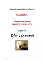 Vorschau - Arbeitsblätter - Mitarbeitsüberprüfung Industrielle Revolution - Deckblatt