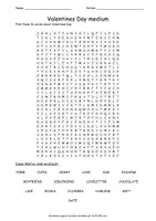Vorschau - Spiele - Valentines Day Word Search differenziert - Seite 3