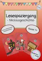 Vorschau - Arbeitsblätter - Lesespaziergang Nikolausgeschichte - Deckblatt