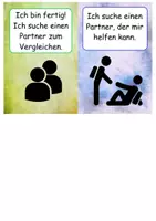 Vorschau - Bildkarten - Karten "Ich bin fertig" (Lerntempoduett) - Seite 1