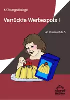Vorschau - Text - ÜBUNGSDIALOGE Werbespots (6 lustige Dialoge) - Deckblatt