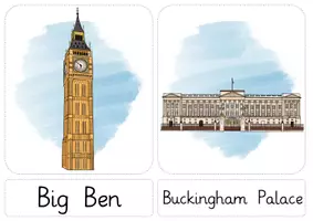 Vorschau - Bildkarten - London & Sights: Flashcards / Bild- und Wortkarten (Wortschatzarbeit) - Englisch - Kl. 3/4 - Seite 1