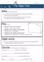Vorschau - Arbeitsblätter - TENSES Simple Past/Past Progressive - Deckblatt