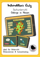 Vorschau - Interaktives Material - interaktives PDF Gebirge in Hessen - Deckblatt