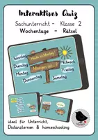 Vorschau - Spiele - Interaktives PDF, Der Kalender: Wochentage Rätsel - Deckblatt