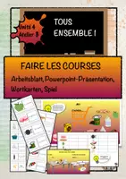 Vorschau - Arbeitsblätter - FAIRE LES COURSES - Tous Ensemble 1 - 4 B - Deckblatt