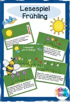 Vorschau - Spiele - Lesespiel Frühling - Deckblatt