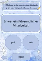 Vorschau - Interaktives Material - Interaktive Onlineübung zur Groß- und Kleinschreibung #Homeschooling - Seite 3
