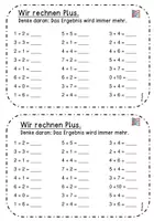 Vorschau - Arbeitsblätter - Mini-Heft Klasse 1 Plus und Minus im Zahlenraum bis 10 - Seite 3