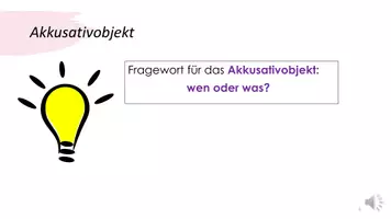 Vorschau - Videos - Lernvideo Akkusativobjekt für den Deutschunterricht - Deckblatt