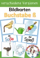 Vorschau - Bildkarten - Bildkarten - Buchstabe ß für die Buchstabeneinführung - Deckblatt