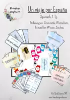 Vorschau - Spiele - Un viaje por España - spanisches Gesellschaftsspiel 1. Lj. - Deckblatt