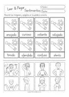 Vorschau - Arbeitsblätter - sentimientos Spanisch Arbeitsblätter (leer y pegar) - Seite 3