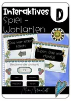 Vorschau - Interaktives Material - Interaktive Übung zu den Wortarten - 2fach differenziert - Deckblatt