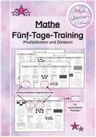 Vorschau - Arbeitsblätter - Mathe 5-Tage-Training- Multiplikation und Division bis 100 - Deckblatt