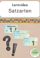 Vorschau - Videos - Lernvideo zu den Satzarten - Deckblatt