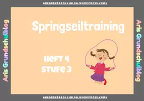 Vorschau - Unterrichtsreihen - Springseiltraining Heft4 Stufe 3 - Deckblatt