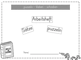 Vorschau - Arbeitsblätter - Einfache Sätze schreiben I "HARRY POTTER" I puzzeln-schreiben - Seite 2