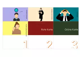 Vorschau - Mal- und Bastelvorlagen - Rollenfächer - Seite 1