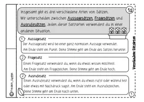 Vorschau - Unterrichtsreihen - Übungsheft "Rund um den Satz" Kl. 3+4 - Seite 1
