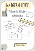Vorschau - Arbeitsblätter - My Dream House - Vorlagen für Plakate + Arbeitsblätter - Deckblatt
