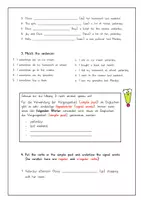 Vorschau - Arbeitsblätter - Materialpaket Simple Past: Regular Verbs, Irregular Verbs und was und were - Seite 1