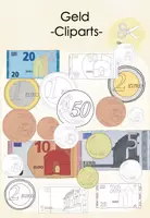 Vorschau - selbst erstellte Cliparts/Grafiken - Geld - Cliparts farbig und blanko - Deckblatt