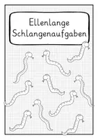 Vorschau - Arbeitsblätter - Ellenlange Schlangenaufgaben: Addition und Subtraktion im Zahlenraum 10 - Seite 3