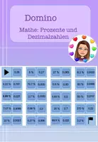 Vorschau - Spiele - Domino: Prozente und Dezimalzahlen - Deckblatt
